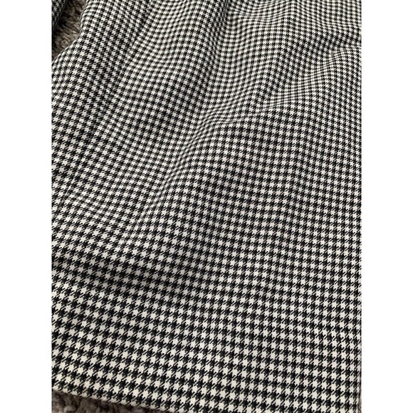 Vintage Houndstooth Trousers High Waist Pleated Career Pants charter club size 8 - Picture 4 of 11